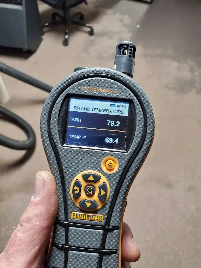 Moisture meter humidity assessment for Fire & Smoke Damage Restoration in Springboro
